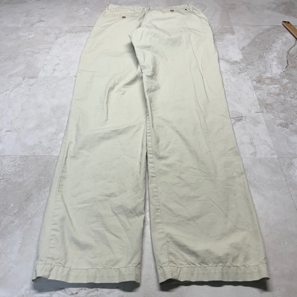Polo Ralph Lauren Chino Pants Beige Women Size 20 Khaki Straight Leg Cotton